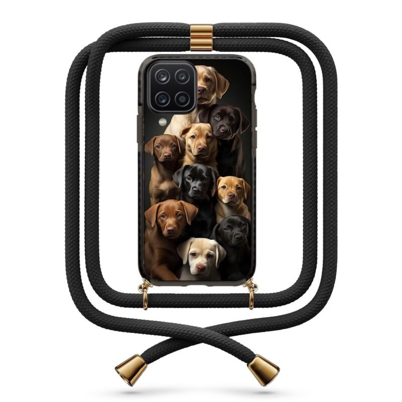 Dogs θήκη με κορδόνι & σχέδιο 9833 για Galaxy A12