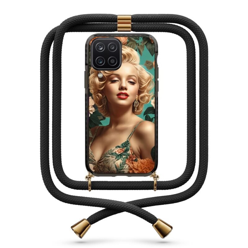 Marylin Monroe θήκη με κορδόνι & σχέδιο 9834 για Galaxy A12