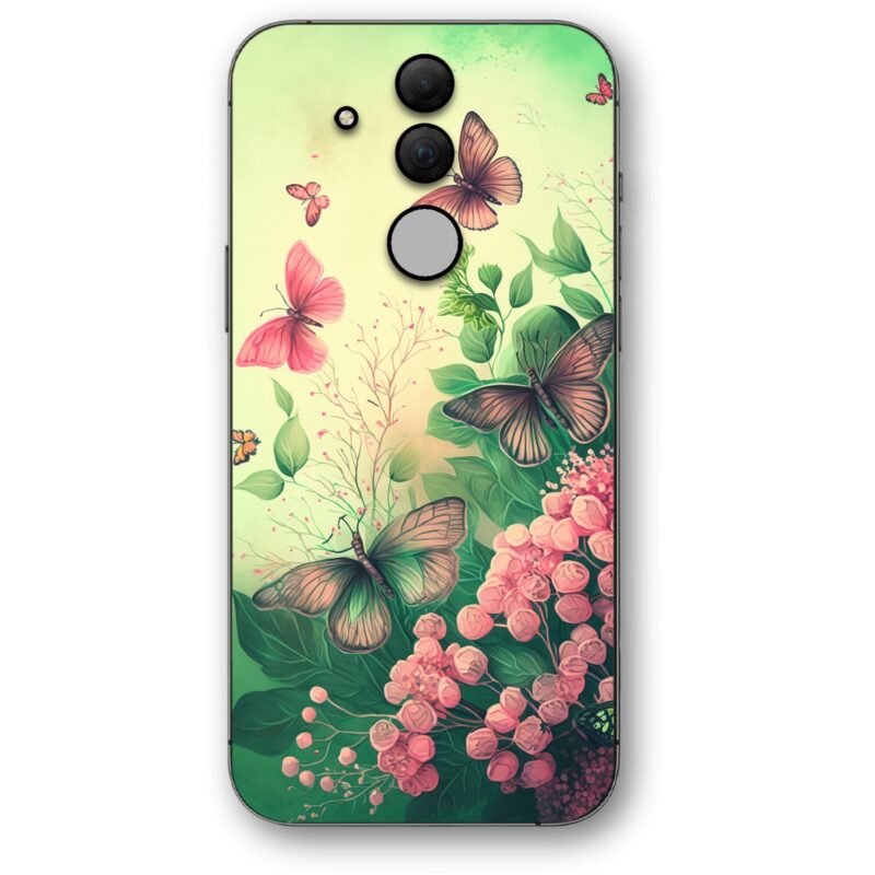 Flower butterflies θήκη κινητού 91255 για Huawei Mate 20 Lite