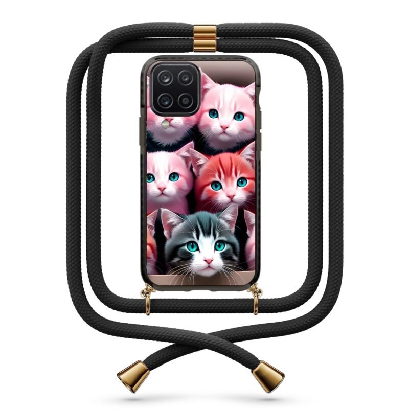 Cats θήκη με κορδόνι & σχέδιο 9835 για Galaxy A12