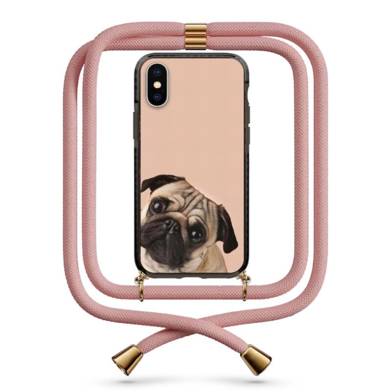 Pug θήκη κινητού με κορδόνι 9953 γιά iPhone X/XS