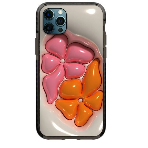 3d double flower θήκη κινητού 91787 γιά iPhone 12 Pro Max