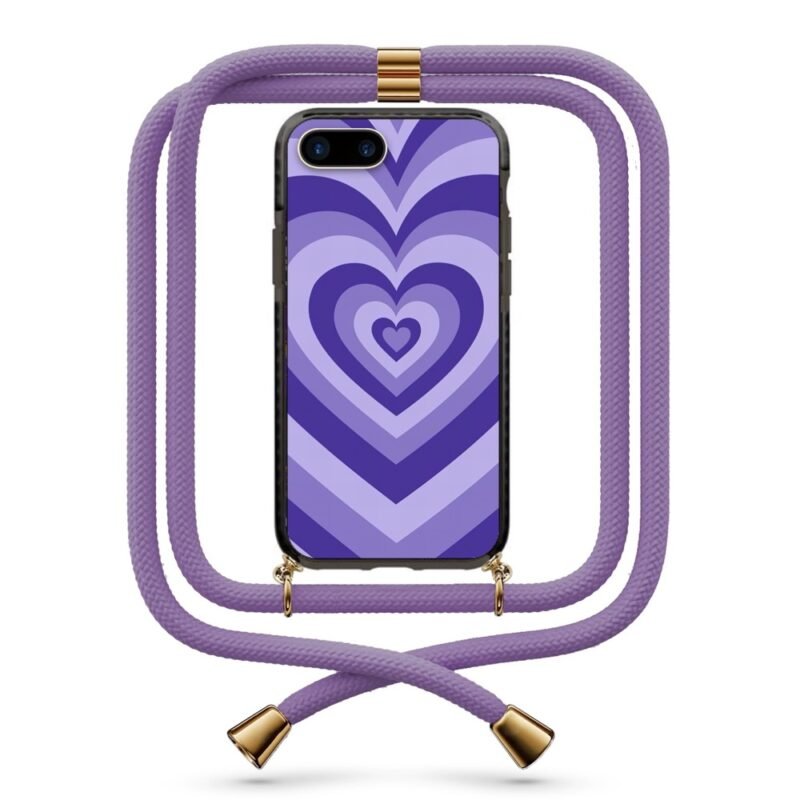 Heart illusion θήκη κινητού με κορδόνι 9847 γιά iPhone 7 Plus /8 Plus