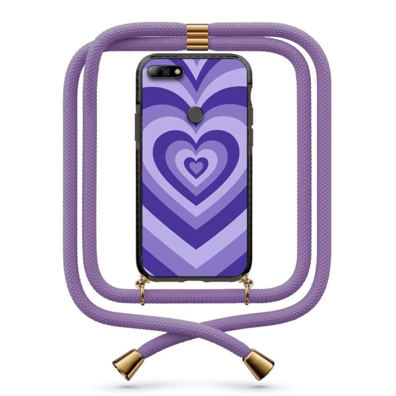 Heart illusion θήκη με κορδόνι & σχέδιο 9847 για Huawei Y7 2018