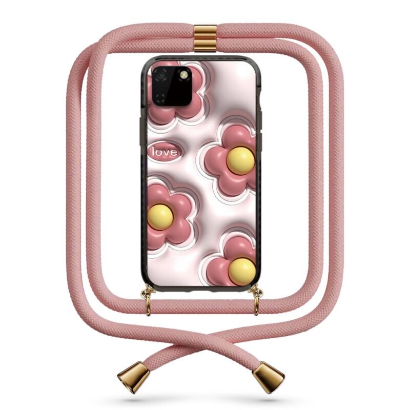 3d flower pattern θήκη με κορδόνι & σχέδιο 9955 για Huawei Y5P 2020
