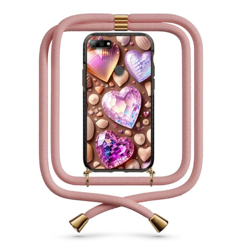 Heart gems θήκη με κορδόνι & σχέδιο 9956 για Huawei Y7 2018