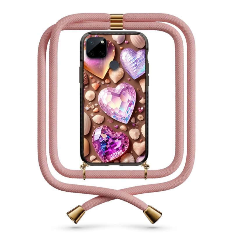 Heart gems θήκη με κορδόνι & σχέδιο 9956 για Realme C21Y