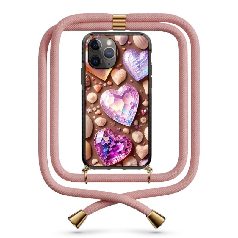 Heart gems θήκη κινητού με κορδόνι 9956 γιά iPhone 11 Pro