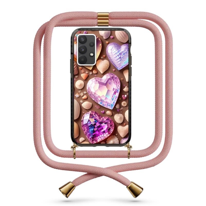 Heart gems θήκη με κορδόνι & σχέδιο 9956 για Galaxy A32 4G