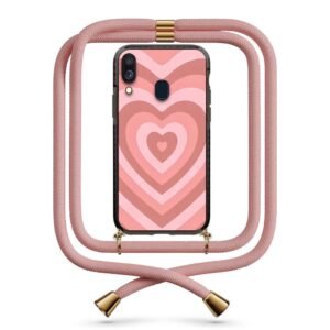 Heart illusion θήκη με κορδόνι & σχέδιο 9957 για Galaxy A40