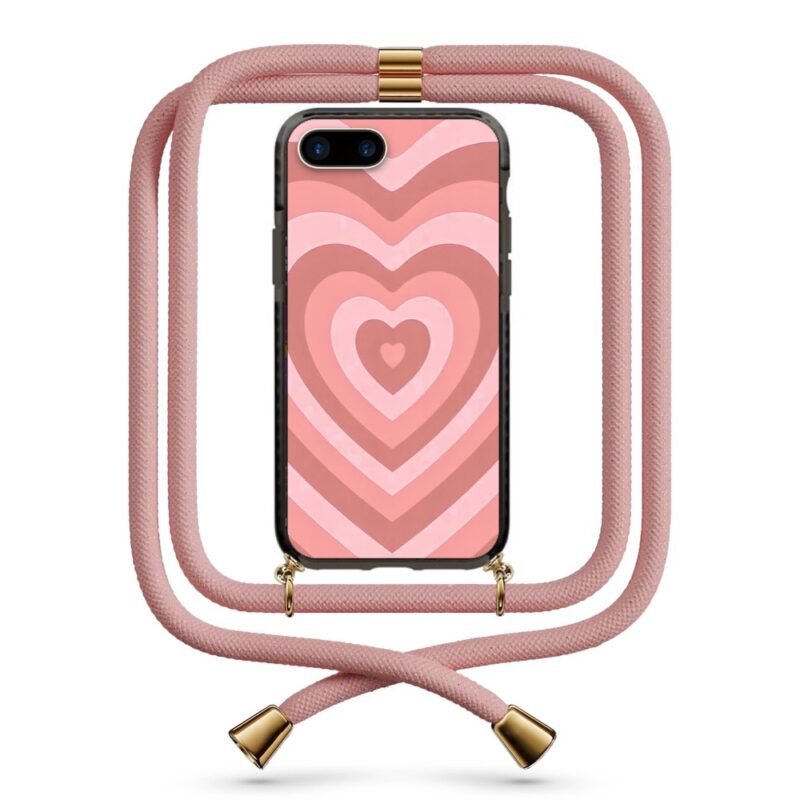 Heart illusion θήκη κινητού με κορδόνι 9957 γιά iPhone 7 Plus /8 Plus