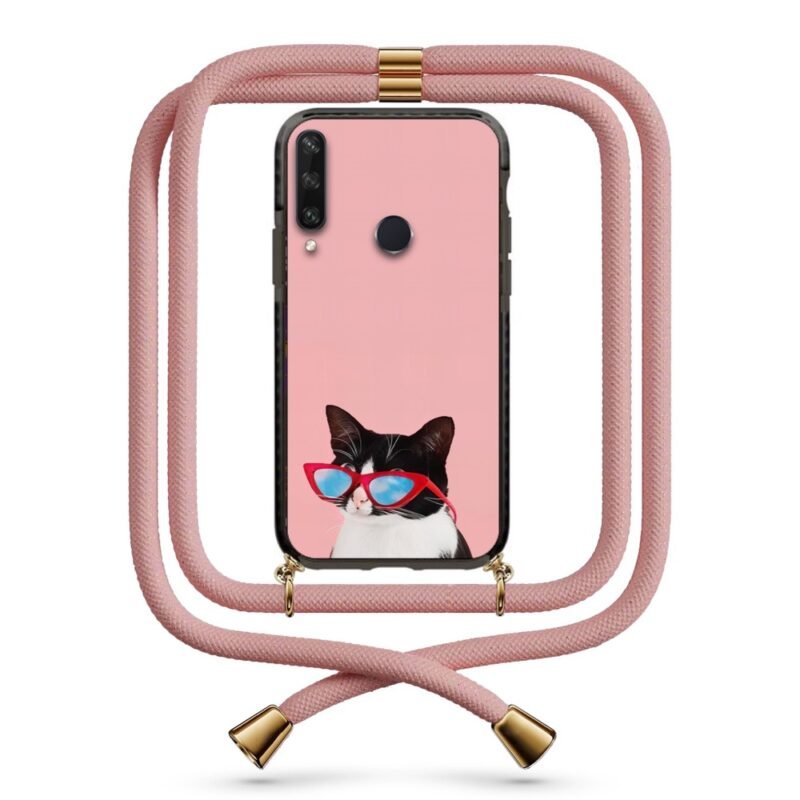 Intellectual cat θήκη με κορδόνι & σχέδιο 9958 για Huawei Y6P 2020
