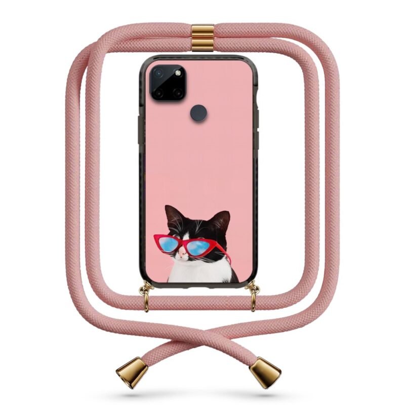 Intellectual cat θήκη με κορδόνι & σχέδιο 9958 για Realme C21Y