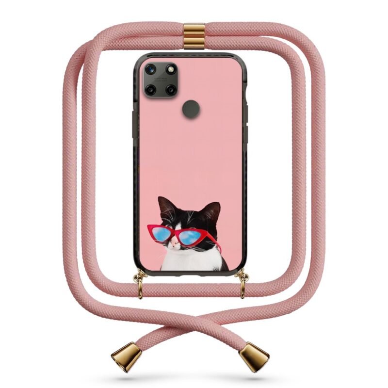 Intellectual cat θήκη με κορδόνι & σχέδιο 9958 για Realme C25Y