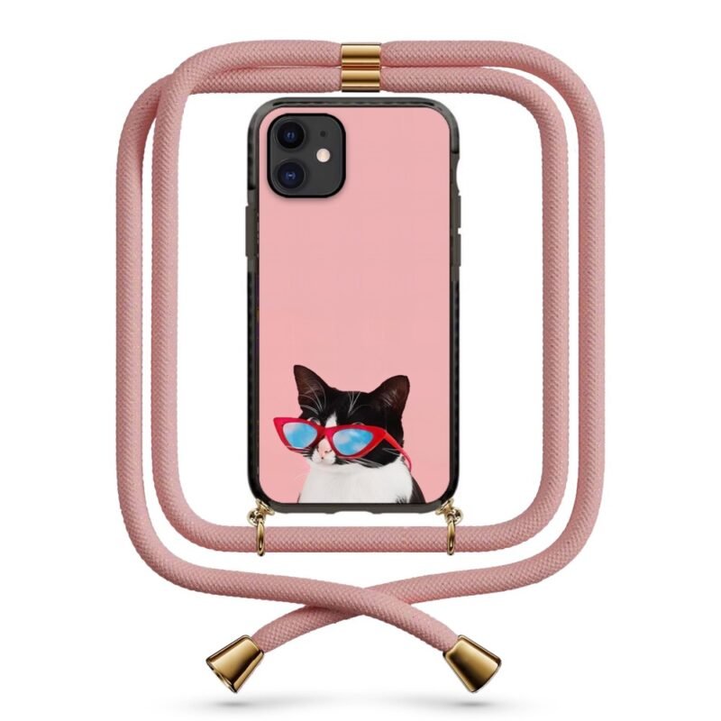 Intellectual cat θήκη κινητού με κορδόνι 9958 γιά iPhone 12