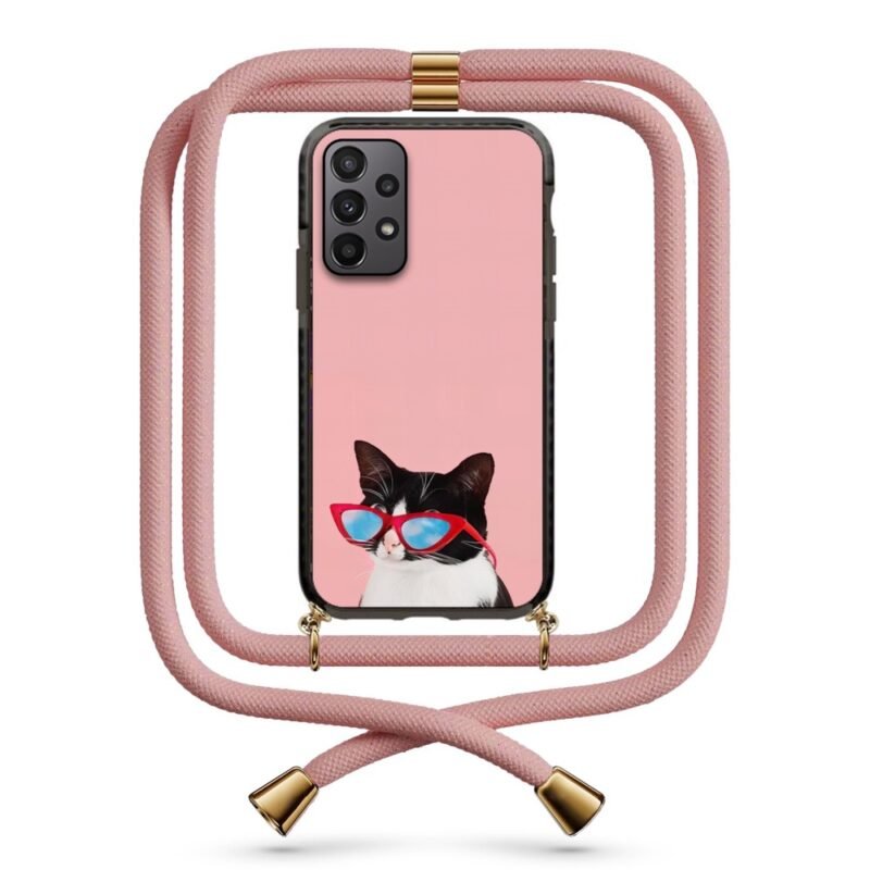 Intellectual cat θήκη με κορδόνι & σχέδιο 9958 για Galaxy A23