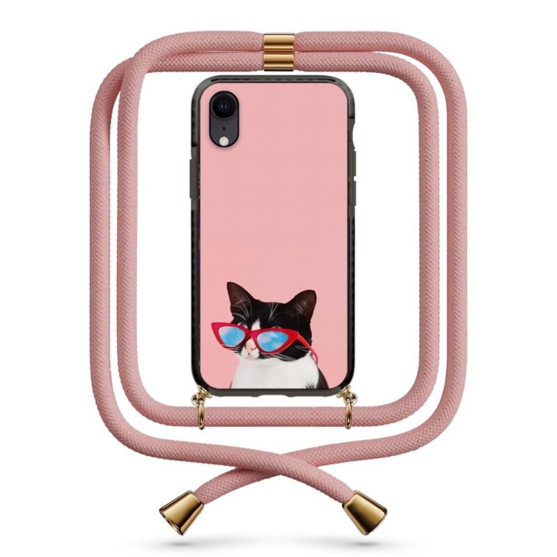 Intellectual cat θήκη κινητού με κορδόνι 9958 γιά iPhone Xr
