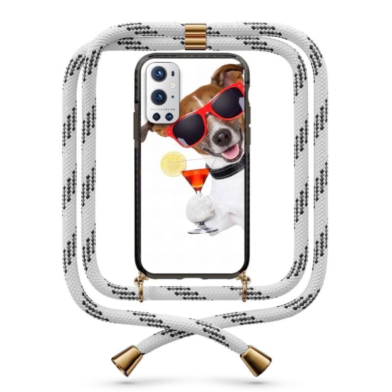Cocktail dog θήκη με κορδόνι & σχέδιο 9959 για Oneplus 9