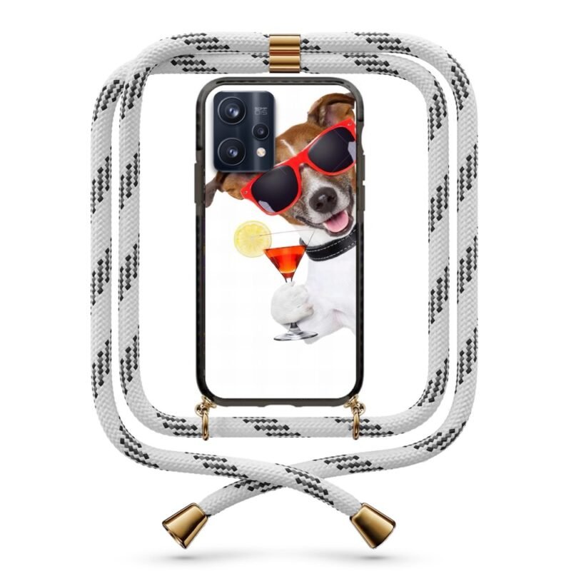 Cocktail dog θήκη με κορδόνι & σχέδιο 9959 για Realme 9 Pro Plus