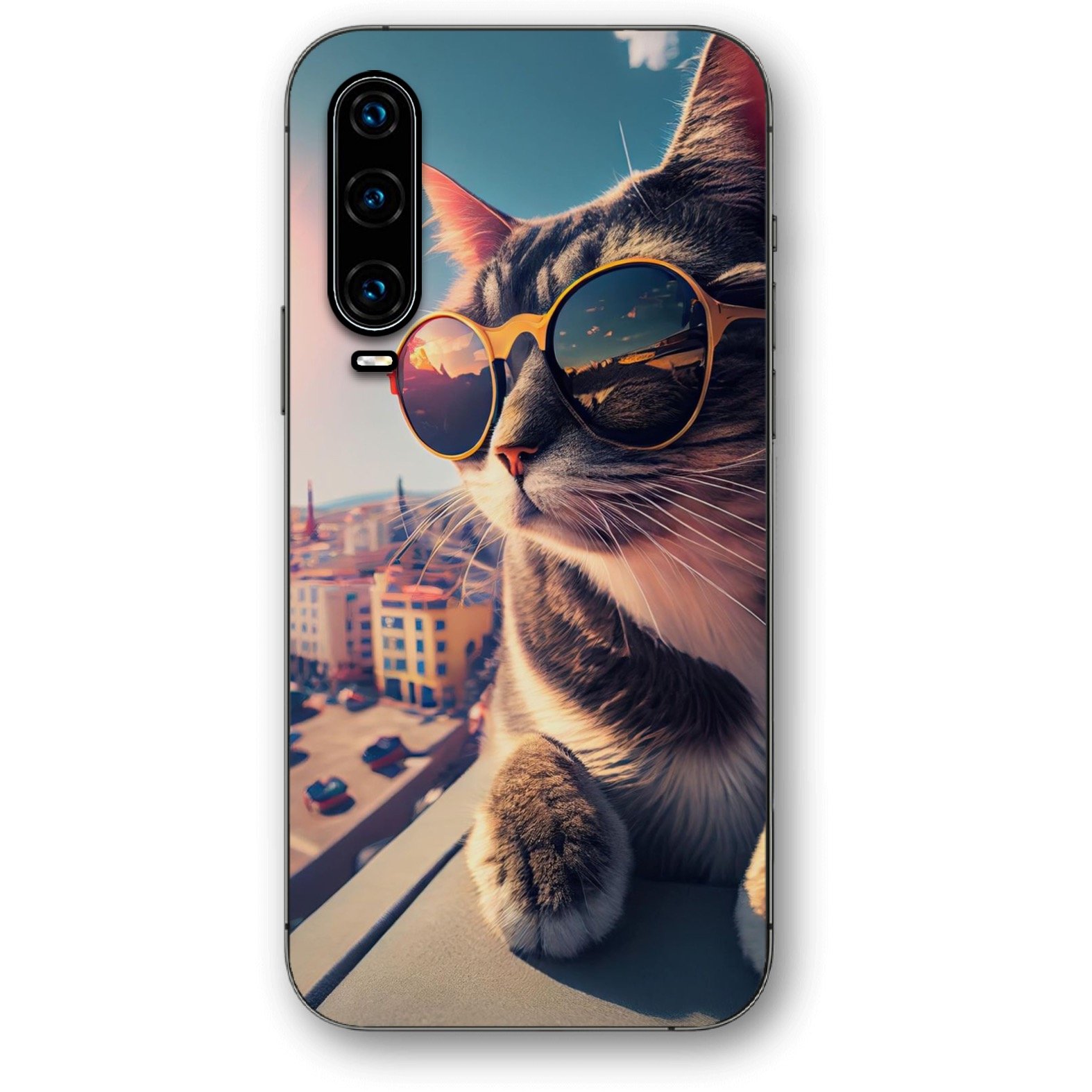 Sunglasses cat θήκη κινητού 91196 για Huawei P30
