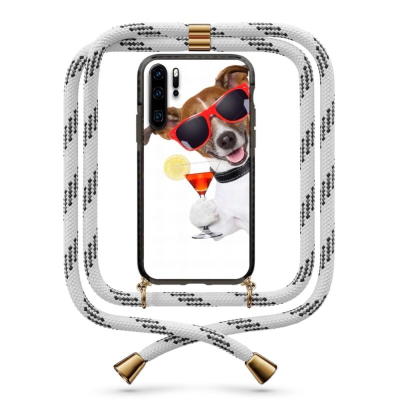 Cocktail dog θήκη με κορδόνι & σχέδιο 9959 για Huawei P30 Pro