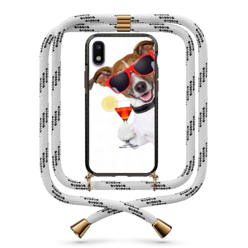 Cocktail dog θήκη με κορδόνι & σχέδιο 9959 για Galaxy A10