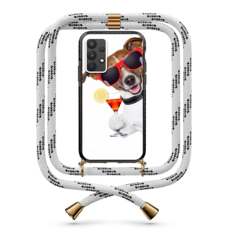 Cocktail dog θήκη με κορδόνι & σχέδιο 9959 για Galaxy A32 4G