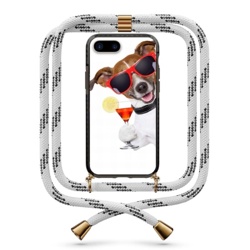 Cocktail dog θήκη κινητού με κορδόνι 9959 γιά iPhone 7 Plus /8 Plus