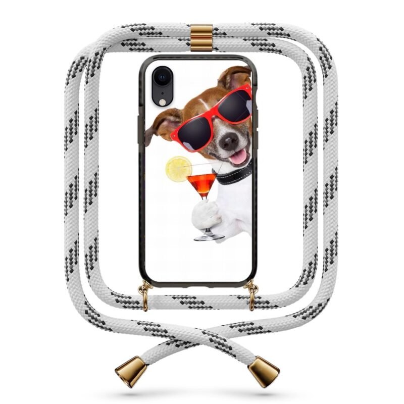 Cocktail dog θήκη κινητού με κορδόνι 9959 γιά iPhone Xr