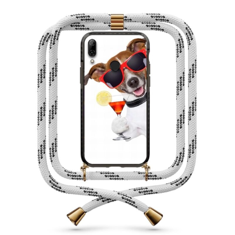 Cocktail dog θήκη με κορδόνι & σχέδιο 9959 για Honor 10 Lite