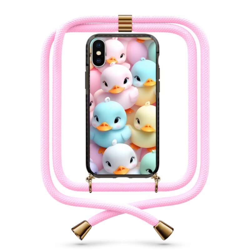 Ducks θήκη κινητού με κορδόνι 9822 γιά iPhone X/XS