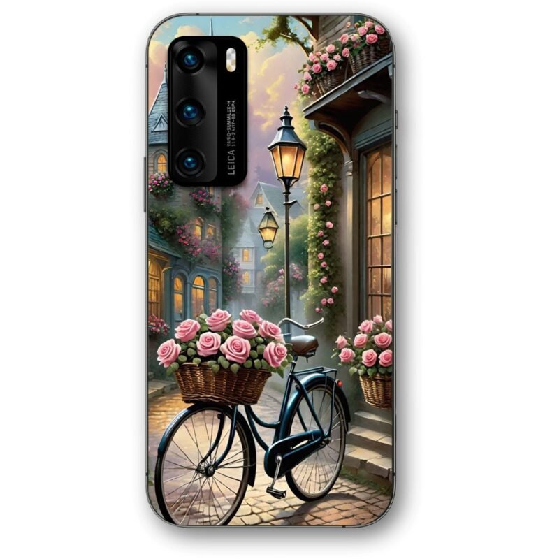 Flower bicycle θήκη κινητού 91345 για Huawei P40