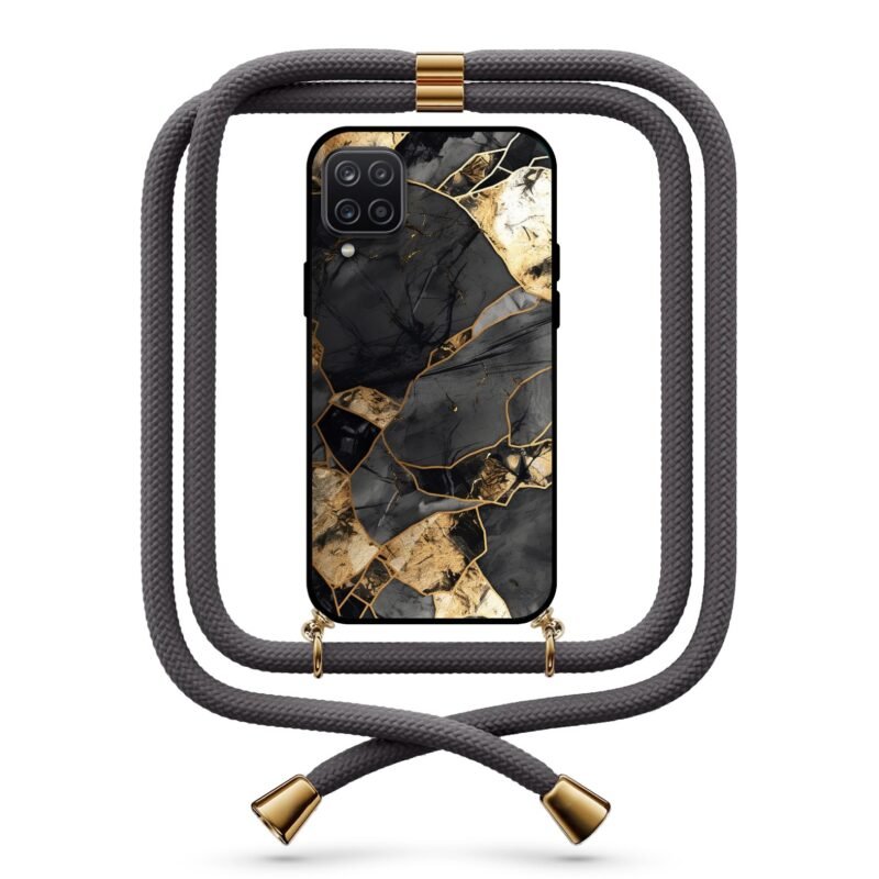 Marble θήκη με κορδόνι & σχέδιο 9767 για Galaxy A12