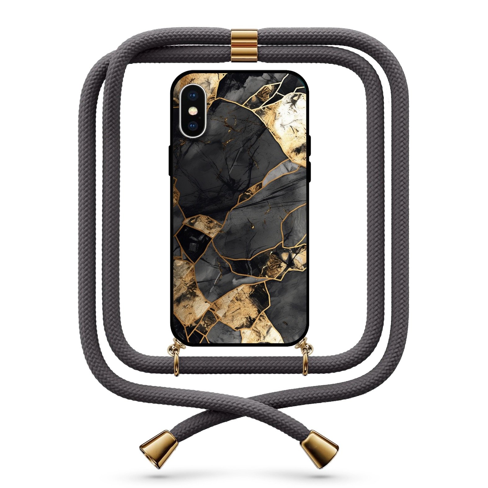 Marble θήκη κινητού με κορδόνι 9767 γιά iPhone Xs Max
