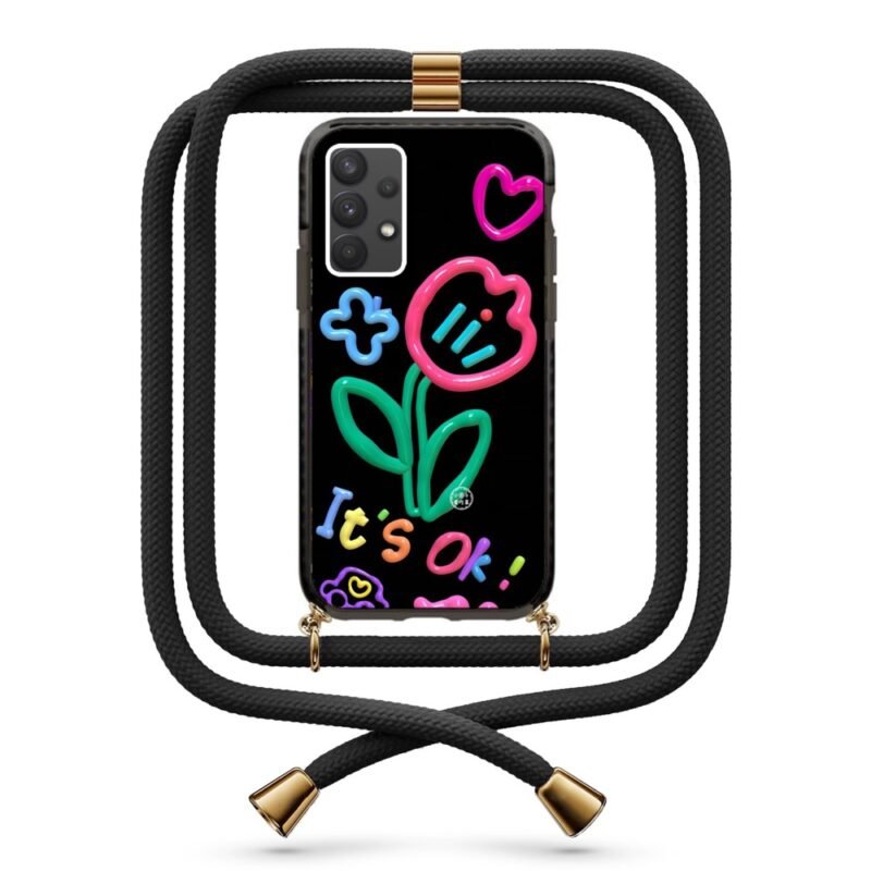 It's ok flower θήκη με κορδόνι & σχέδιο 9966 για Galaxy A32 4G