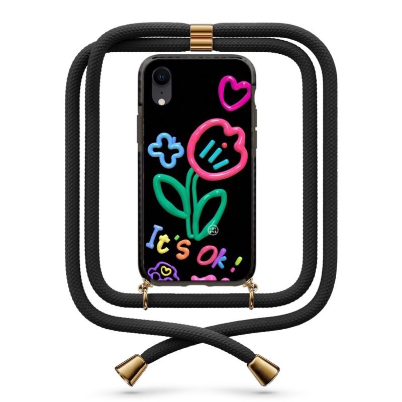 It's ok flower θήκη κινητού με κορδόνι 9966 γιά iPhone Xr