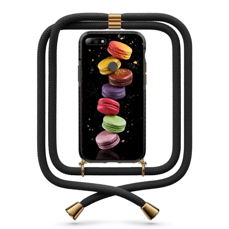 Macaron θήκη με κορδόνι & σχέδιο 9967 για Huawei Y7 2018