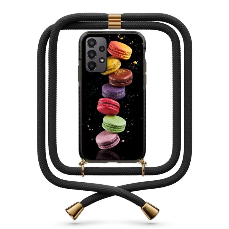 Macaron θήκη με κορδόνι & σχέδιο 9967 για Galaxy A23