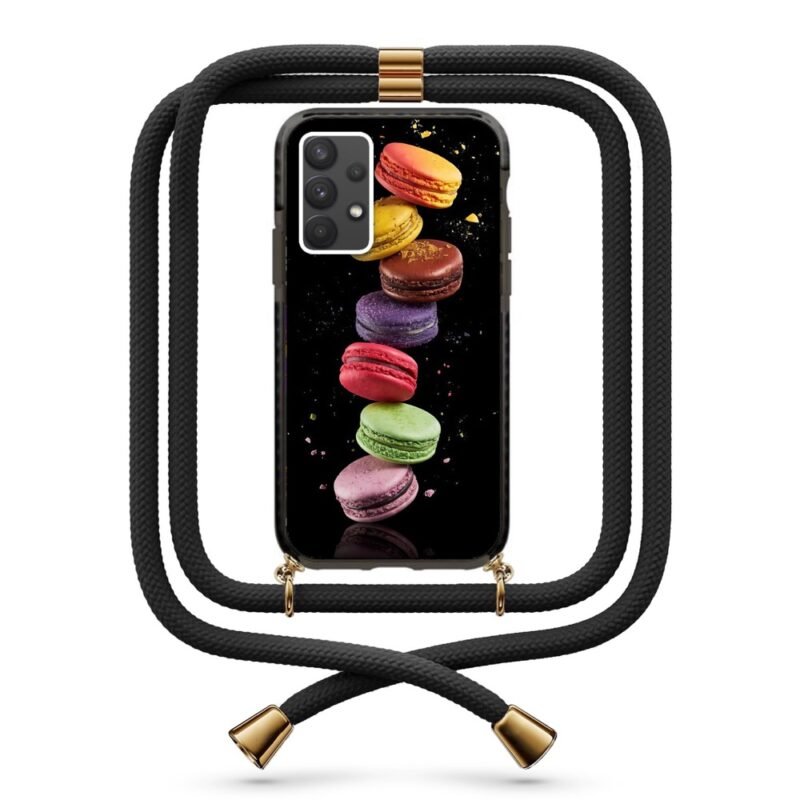 Macaron θήκη με κορδόνι & σχέδιο 9967 για Galaxy A32 4G
