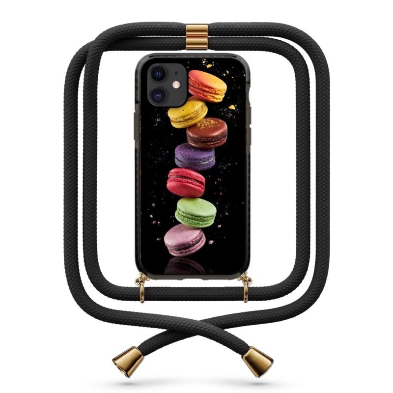 Macaron θήκη κινητού με κορδόνι 9967 γιά iPhone 12