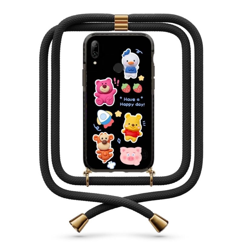 Happy day θήκη με κορδόνι & σχέδιο 9968 για Honor 10 Lite