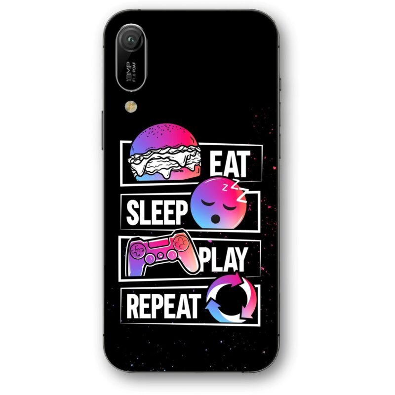 Eat sleep play θήκη κινητού 91208 για Huawei Y6 2019