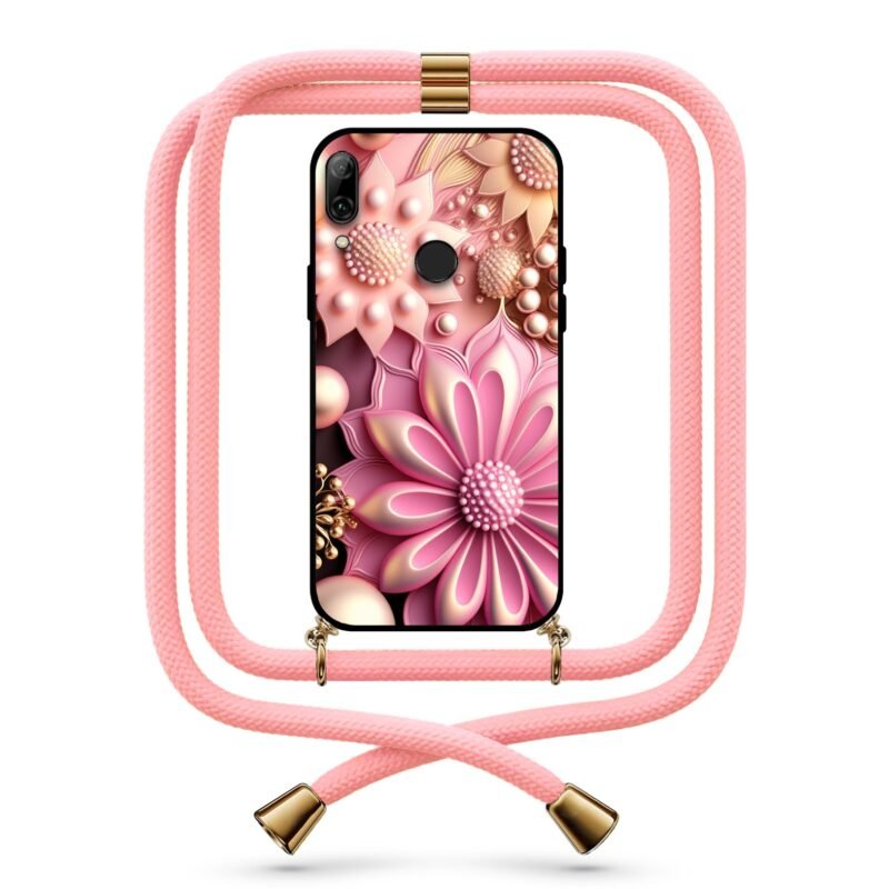 Pastel flowers θήκη με κορδόνι & σχέδιο 9768 για Honor 10 Lite