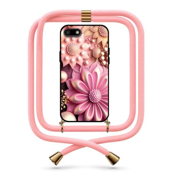 Pastel flowers θήκη με κορδόνι & σχέδιο 9768 για Huawei Y5 2018