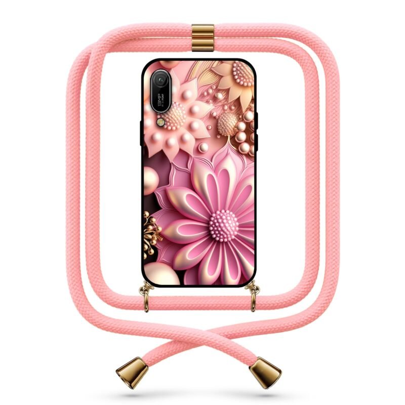 Pastel flowers θήκη με κορδόνι & σχέδιο 9768 για Huawei Y6 2019