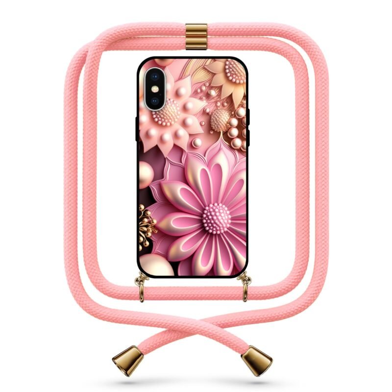 Pastel flowers θήκη κινητού με κορδόνι 9768 γιά iPhone X/XS