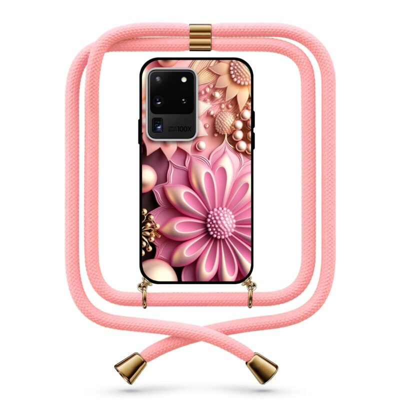 Pastel flowers θήκη με κορδόνι & σχέδιο 9768 για  Galaxy S20 Ultra