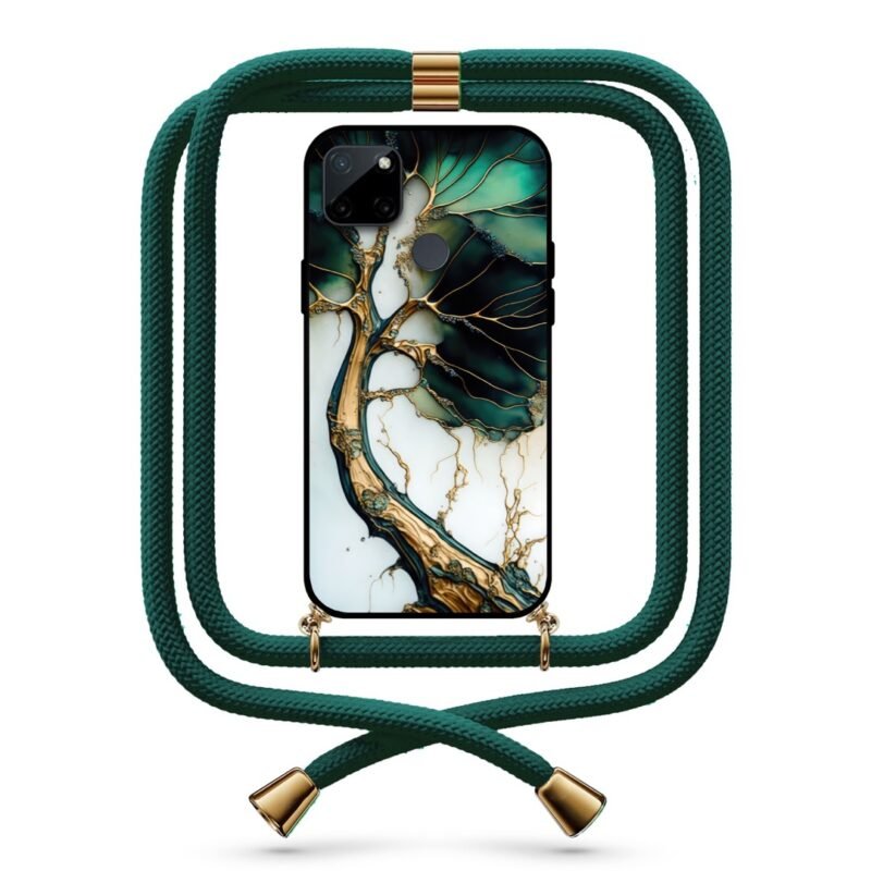 Tree art θήκη με κορδόνι & σχέδιο 9723 για Realme C21Y