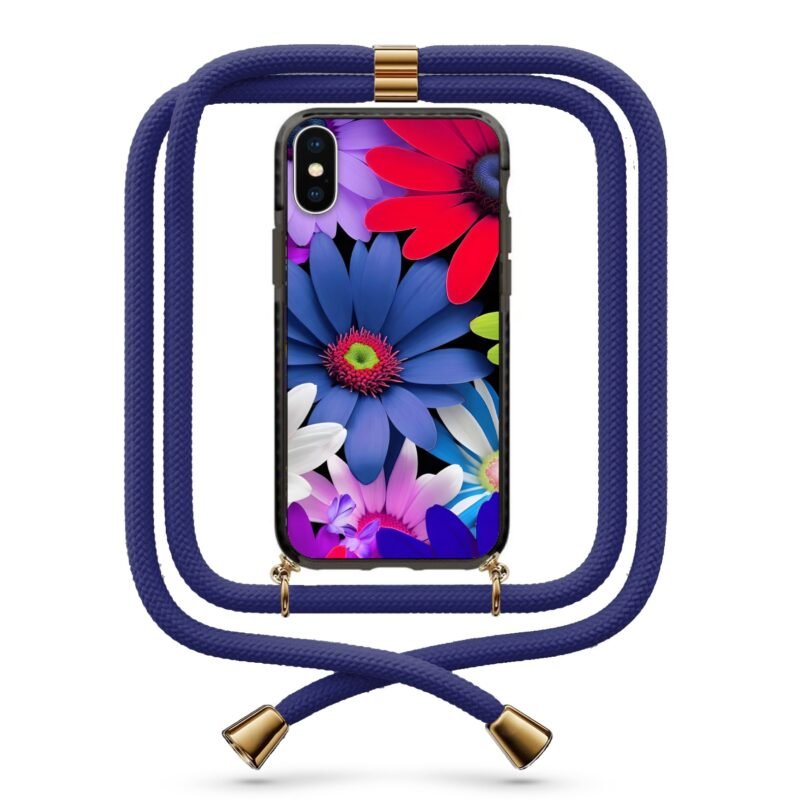 Floral θήκη κινητού με κορδόνι 9792 γιά iPhone Xs Max