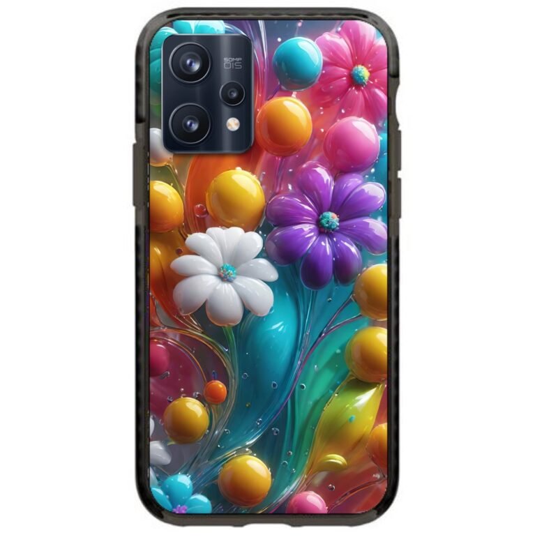 Abstract flowers θήκη κινητού 91822 γιά Realme 9 Pro Plus